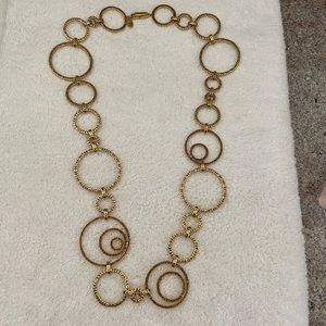 14k gold plated brass necklace
